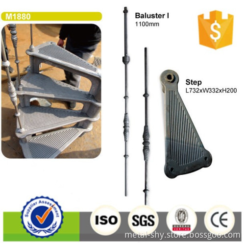 Shenghongyuan cast iron spiral stairs of M1880 M1890 M895 M1900 design